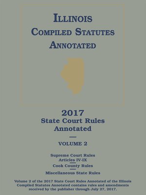cover image of Illinois State Court Rules Annotated